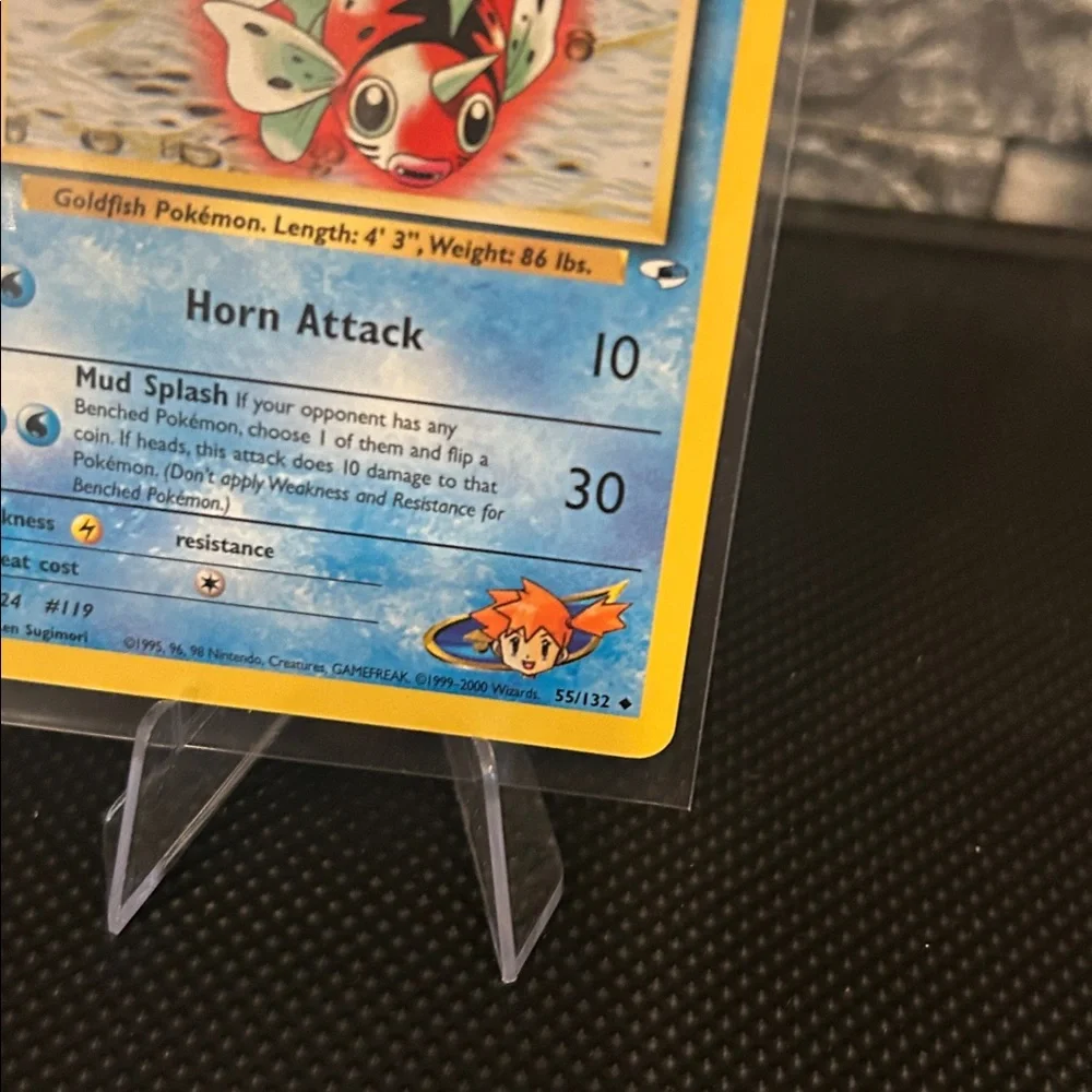 Pokemon Misty’s Seaking 55/132‎ Vintage from Gym Heroes Unlimited (2000) M/NM
